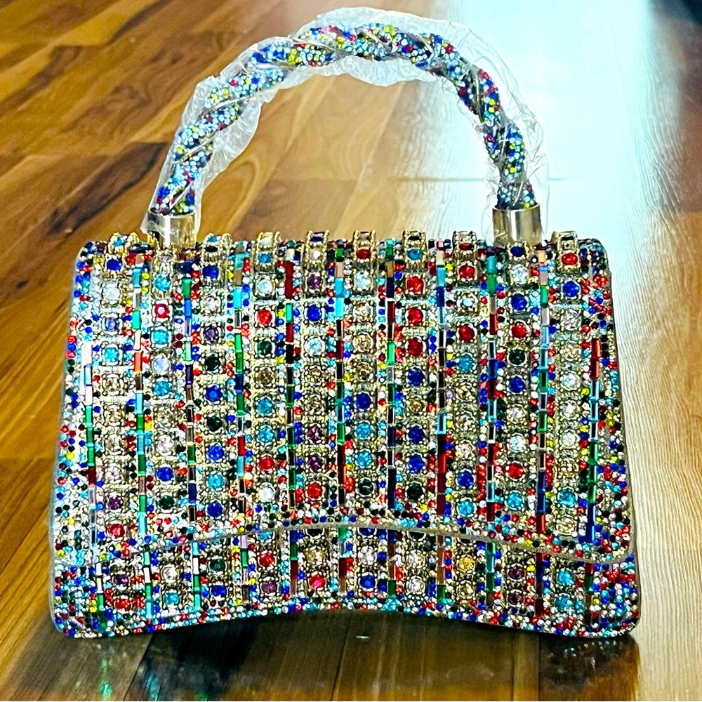 NWOT Jeweled evening purse